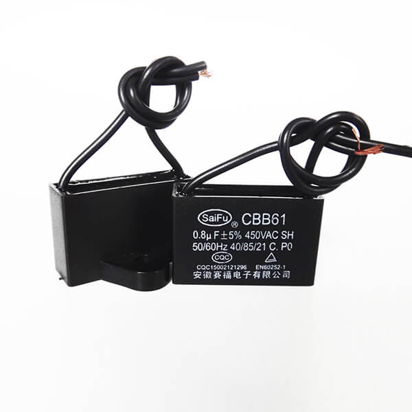 CBB61 конденсатор вентилятора с 2 проводами